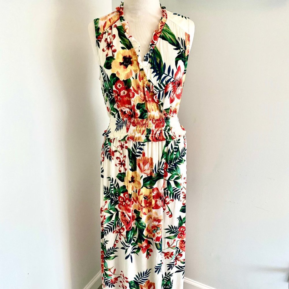 Floral Maxi Dress with Stretch